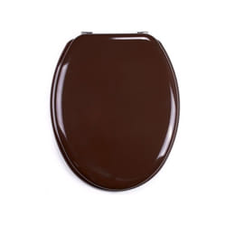 MSV - Abattant wc mdf cleo Marron Chocolat - Charnières Inox