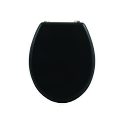 MSV 3700703993421 siège de toilette Abattant rigide Panneaux MDF Noir