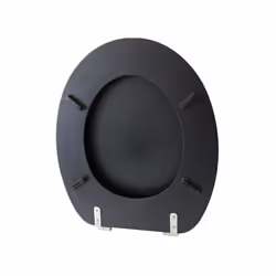 MSV 3700703993421 siège de toilette Abattant rigide Panneaux MDF Noir