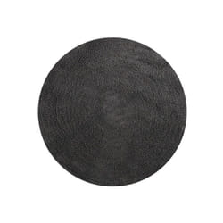 Tapis de bain en Coton Rond Ø57Cm Gris Anthracite MSV