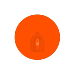 MSV - Lot de 2 Crochets rond mural repositionnables Orange