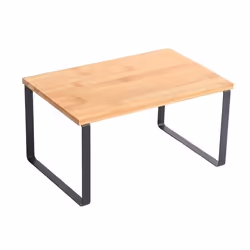 MSV 110605, Étagère, Autonome, Bambou, Acier, Bambou, Acier, Cuisine, 1 étagères