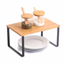 MSV 110605 étagères Étagère Autonome Bambou, Acier