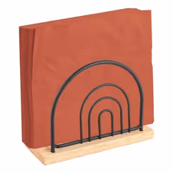 MSV 110610 porte-serviettes Noir, Bois