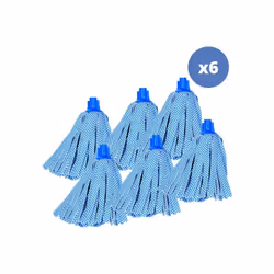 Lot de 6 franges à Serpillière de rechange de la marque MSV. Composées en viscose, les franges permetent un ménage optimal et ...