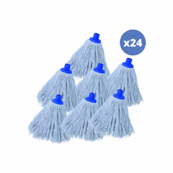 Lot de 24 franges à Serpillière de rechange de la marque MSV. Composées en coton, les franges permettent une absorption optim ...