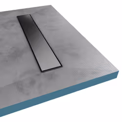 Receveur de douche à carreler AURLANE - 90x140cm recoupable avec bonde caniveau