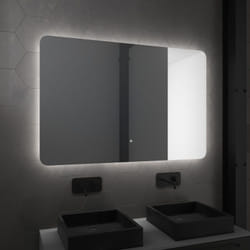Miroir salle de bain rétroéclairé à led 120x80x3.5 cm - atmosphere