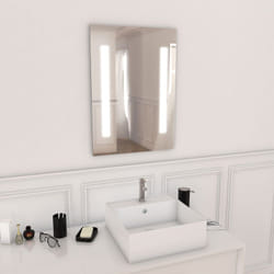 Aurlane - miroir salle de bain led auto-éclairant highway 70x50cm