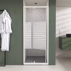 FLEXY, la porte de douche au design linéaire. La porte de douche FLEXY allie style et praticité avec sa structure blanche au ...