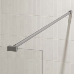 Barre de fixation chromée recoupable pour paroi de douche - longueur 100 cm