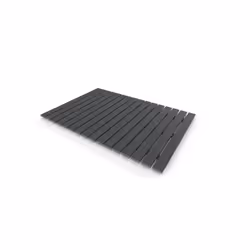 Caillebotis en Bois Composite Gris pour Cabine rectangulaire - Dimensions 130 x 76 cm