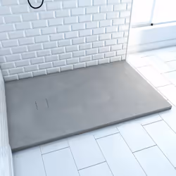 Description générale Receveur de douche rectangulaire à poser et à encastrer en résine SMC avec finition effet ardoise. Ce re ...