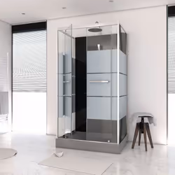 Cabine de douche rectangle SCRATCHY - 110x80x225cm
