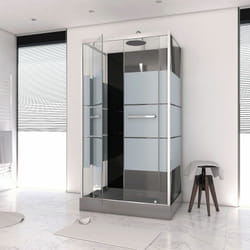 Cabine de douche rectangle SCRATCHY - 110x80x225cm