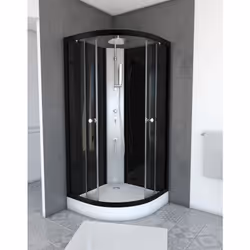Description générale Découvrez la cabine de douche ronde NEBULA, idéale pour les petits espaces, avec des dimensions de 85 x  ...