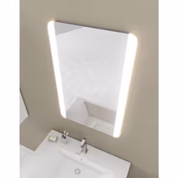 Caractéristiques techniques Dimensions : 70x45x3cm Miroir avec support MDF Eclairage Led puissance 2,5W Bouton ON/OFF Flux lu ...