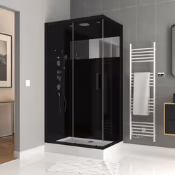 Description générale La cabine de douche de 110 x 80 x 220 cm est conçue pour transformer votre salle de bain en un véritable ...