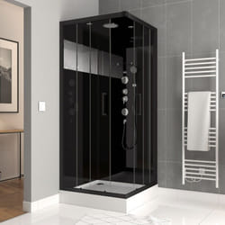 cabine de douche carrée 90x90x215cm - mirror space square