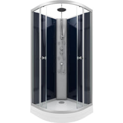 Aurlane - cabine de douche 1/4 de cercle - 85x85x225cm - nighty