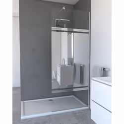 Description générale La paroi de douche à l'italienne, moderne et élégante, facilite l'accès à la douche tout en rendant votr ...