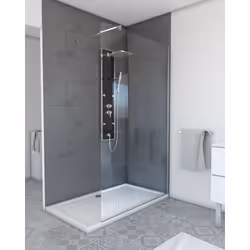 Description générale Paroi de douche FREEDOM 2 THIN TRANSPARENT 120, idéale pour moderniser votre salle de bain avec élégance ...