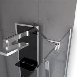 barre de fixation d'angle pour douche a l'italienne-freedom 2 angle-barre de fixation murale d'angle