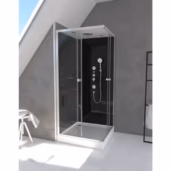Description générale Découvrez l'élégante cabine de douche RAVEN SQUARE, qui apportera une touche de raffinement à votre sall ...