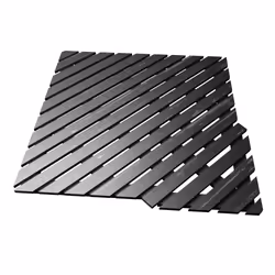 Caillebotis en Bois Composite Gris pour Cabine carrée - Dimensions 79.7 x 79.7 x 3.2 cm