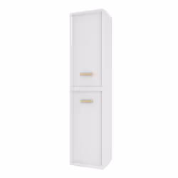 COLONNE DE SALLE DE BAIN SCANDINAVE BLANC A SUSPENDRE - H150xP25xL35cm - NORDIK BASIS