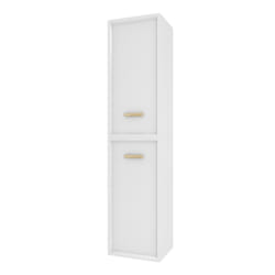 COLONNE DE SALLE DE BAIN SCANDINAVE BLANC A SUSPENDRE - H150xP25xL35cm - NORDIK BASIS