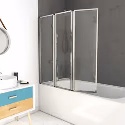 ZAGGY CHROME, le pare baignoire rabattable à 3 volets. Le pare baignoire ZAGGY CHROME se compose de 3 volets pivotants. Fini ...