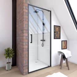 Description générale La porte de douche CRUSH est idéale pour les douches en niche et apporte une touche moderne à votre sall ...