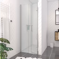 Description générale La porte de douche double battant FLAPPY CHROMED à finition chrome est idéale pour apporter une touche d ...