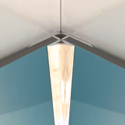 Profilé d'angle en Aluminium Finition Anodisé Brillant pour Panneaux Muraux - 15x15x2100 mm