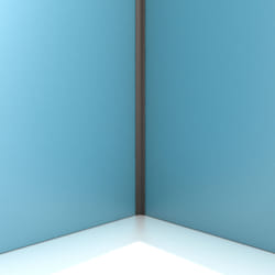 Profilé d'angle en Aluminium Finition Noir Mat pour Panneaux Muraux - 15x15x2100 mm