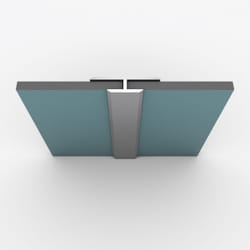 Profilé de jonction en Aluminium Finition Anodisé Brillant pour Panneaux Muraux - 20x5x2100 mm