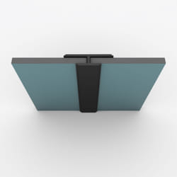 Profilé de jonction en Aluminium Finition Noir Mat pour Panneaux Muraux - 20x5x2100 mm
