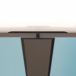 Profilé de jonction en Aluminium Finition Noir Mat pour Panneaux Muraux - 20x5x2100 mm