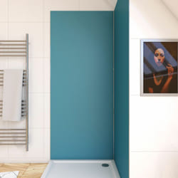 Aurlane - panneau mural finition aluminium bleu 90 x 210 cm - wall'it bleu