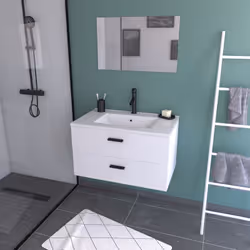 Description générale Le BOX-IN 80 WHITE est un ensemble moderne et élégant pour votre salle de bain, parfait pour apporter un ...