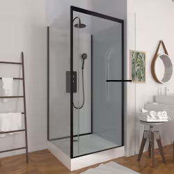 Description générale Cette cabine de douche au design industriel modernisera votre salle de bain. Fabriquée en aluminium laqu ...