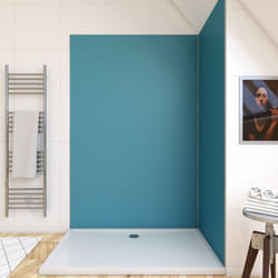 Aurlane - panneau mural finition aluminium bleu 120 x 210 cm - wall'it bleu