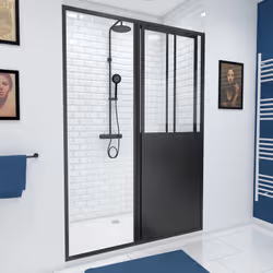 Description générale La paroi de douche WORKSHOP SLIDE est une solution moderne et élégante pour votre salle de bain. Avec so ...