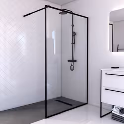 Description générale DARK CONTOURING est une paroi de douche élégante et simple qui apporte une touche industrielle à votre s ...