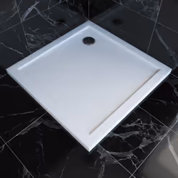 Description générale Receveur de douche en acrylique blanc avec un effet pierre, disponible en deux formes : carrée ou rectan ...