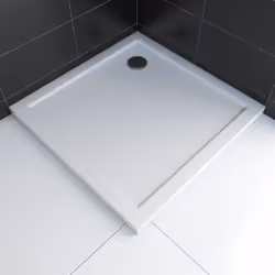 Description générale Receveur de douche en acrylique blanc, idéal pour une installation à poser ou à encastrer dans le sol. A ...