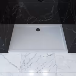 Caractéristiques techniques du receveur : Receveur en acrylique blanc Faible épaisseur : 4 cm Receveur extra plat ANTIDERAPAN ...