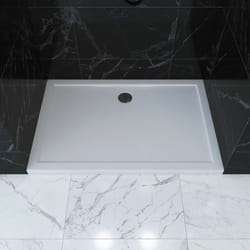 Receveur de douche a poser extra-plat acrylique blanc rectangle - 120x80 whiteness 120