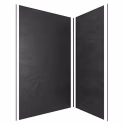 Pack de 2 Panneaux Muraux Pierre Ardoise 90+120x210 cm avec Profilés noir mat - stone'it